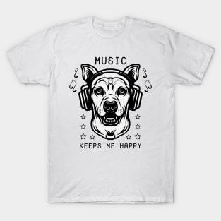 Music Keeps Me Happy T-Shirt